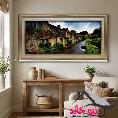 تابلو فرش ماشینی طرح منظره مدل 204