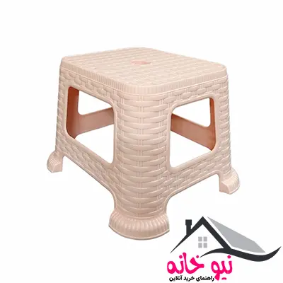 صندلی حمام ناصر پلاستیک مدل حصیری کد NP-865