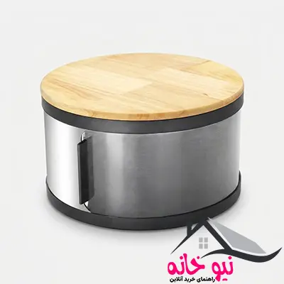 ظرف نان سام ست مدل گرد درب چوبی